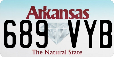 AR license plate 689VYB