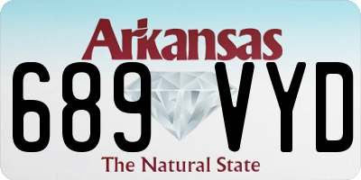AR license plate 689VYD