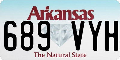 AR license plate 689VYH