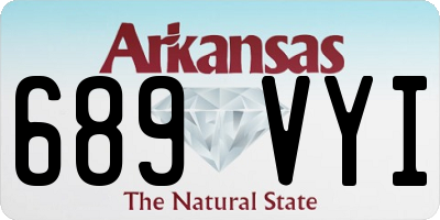 AR license plate 689VYI