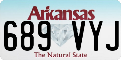 AR license plate 689VYJ