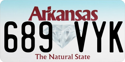 AR license plate 689VYK
