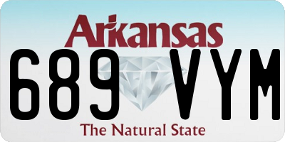 AR license plate 689VYM
