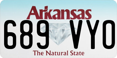 AR license plate 689VYO