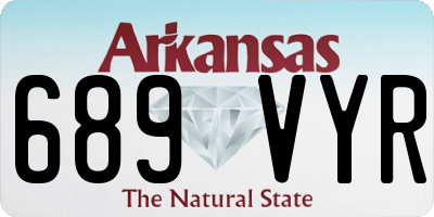 AR license plate 689VYR