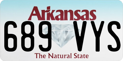 AR license plate 689VYS