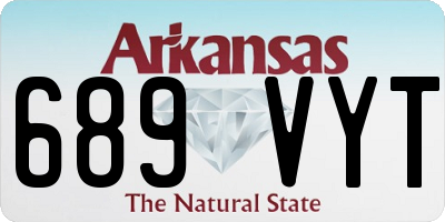 AR license plate 689VYT