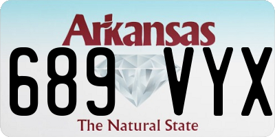 AR license plate 689VYX