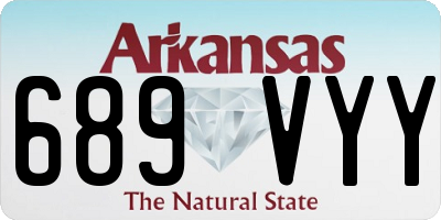 AR license plate 689VYY