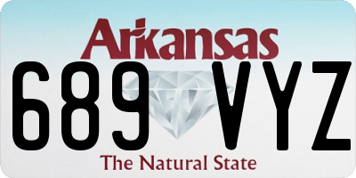 AR license plate 689VYZ