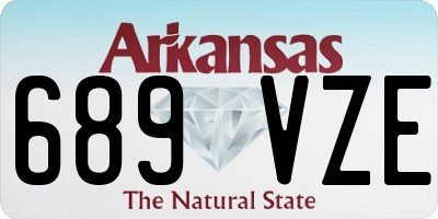 AR license plate 689VZE