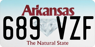 AR license plate 689VZF
