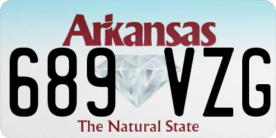 AR license plate 689VZG