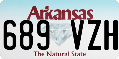 AR license plate 689VZH