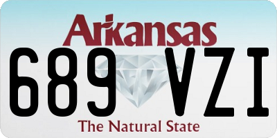 AR license plate 689VZI