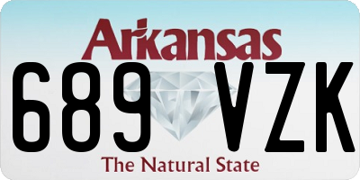 AR license plate 689VZK
