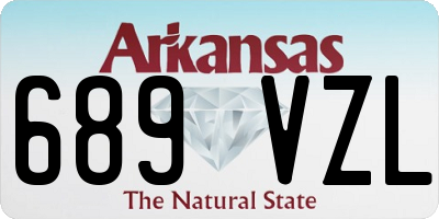 AR license plate 689VZL