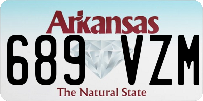 AR license plate 689VZM