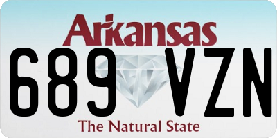 AR license plate 689VZN