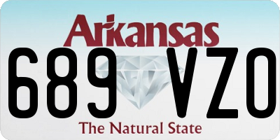 AR license plate 689VZO