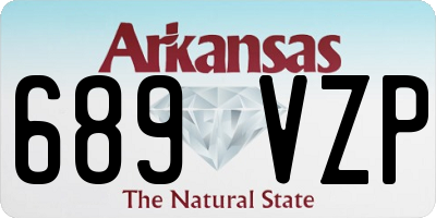 AR license plate 689VZP