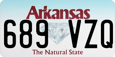 AR license plate 689VZQ
