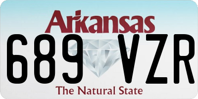 AR license plate 689VZR