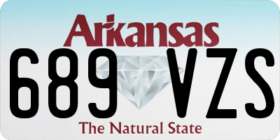 AR license plate 689VZS