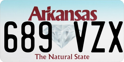 AR license plate 689VZX