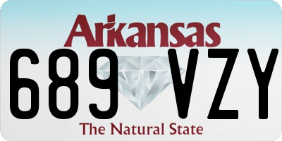 AR license plate 689VZY