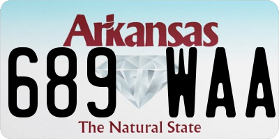 AR license plate 689WAA