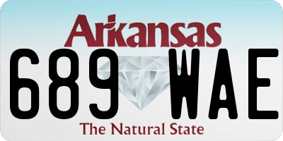 AR license plate 689WAE