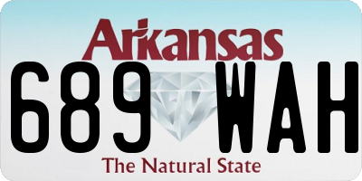 AR license plate 689WAH