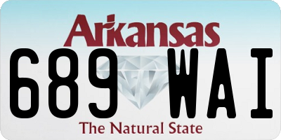 AR license plate 689WAI