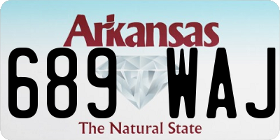 AR license plate 689WAJ