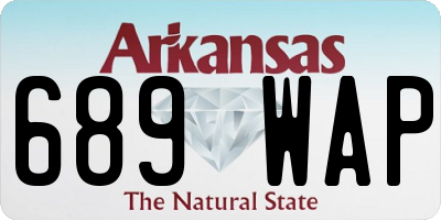 AR license plate 689WAP