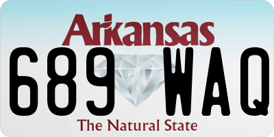 AR license plate 689WAQ