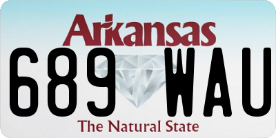 AR license plate 689WAU
