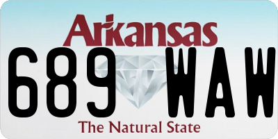 AR license plate 689WAW