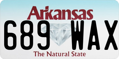 AR license plate 689WAX