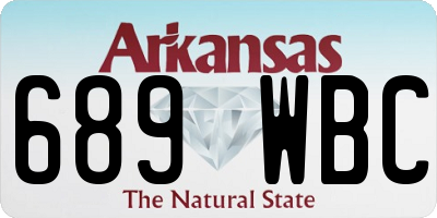 AR license plate 689WBC