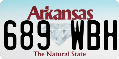 AR license plate 689WBH