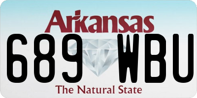 AR license plate 689WBU