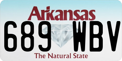 AR license plate 689WBV