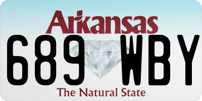 AR license plate 689WBY