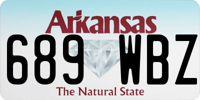 AR license plate 689WBZ