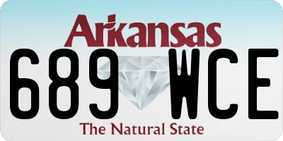 AR license plate 689WCE