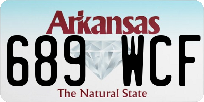 AR license plate 689WCF
