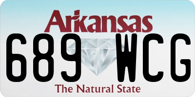 AR license plate 689WCG