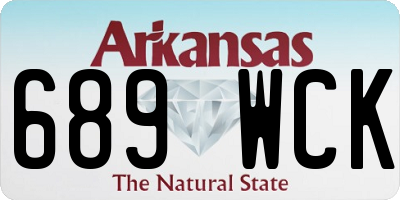 AR license plate 689WCK